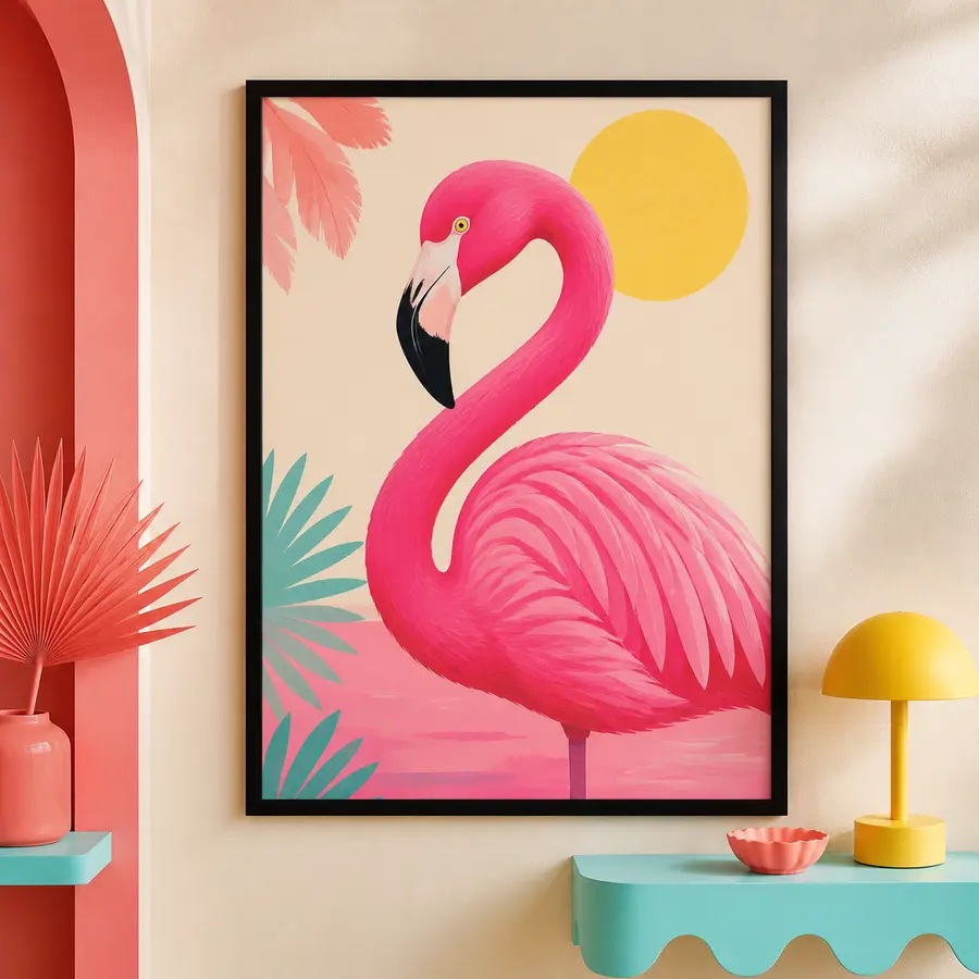 Pink Bird, Big Wall